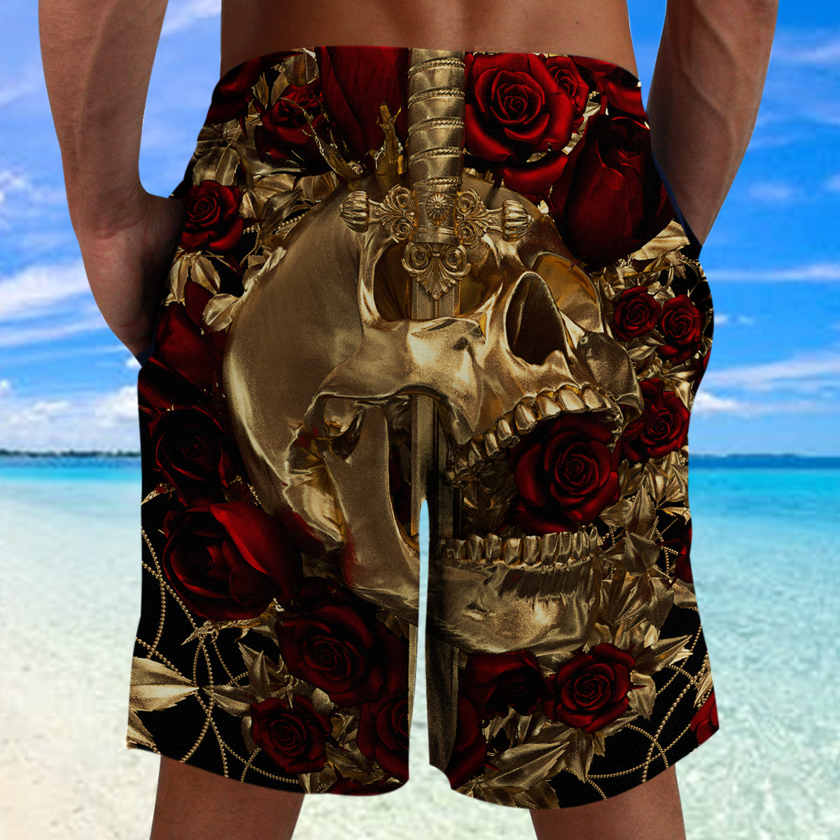Skull 3D Shorts - 01497