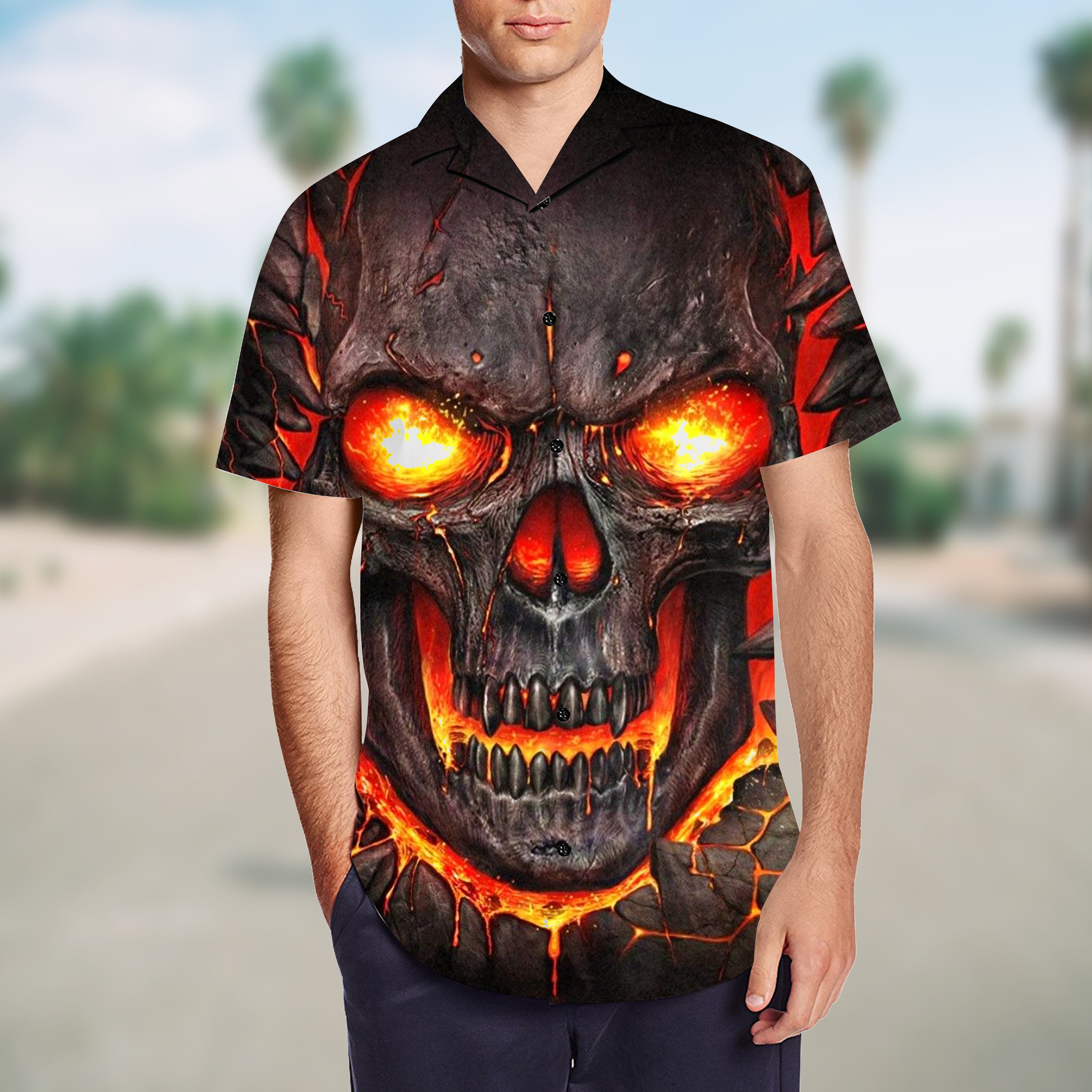 Skull Hawaii Shirt - 01638