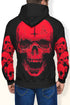 Skull Hoodie Red Inverted Cross Santa Gothic Shirt