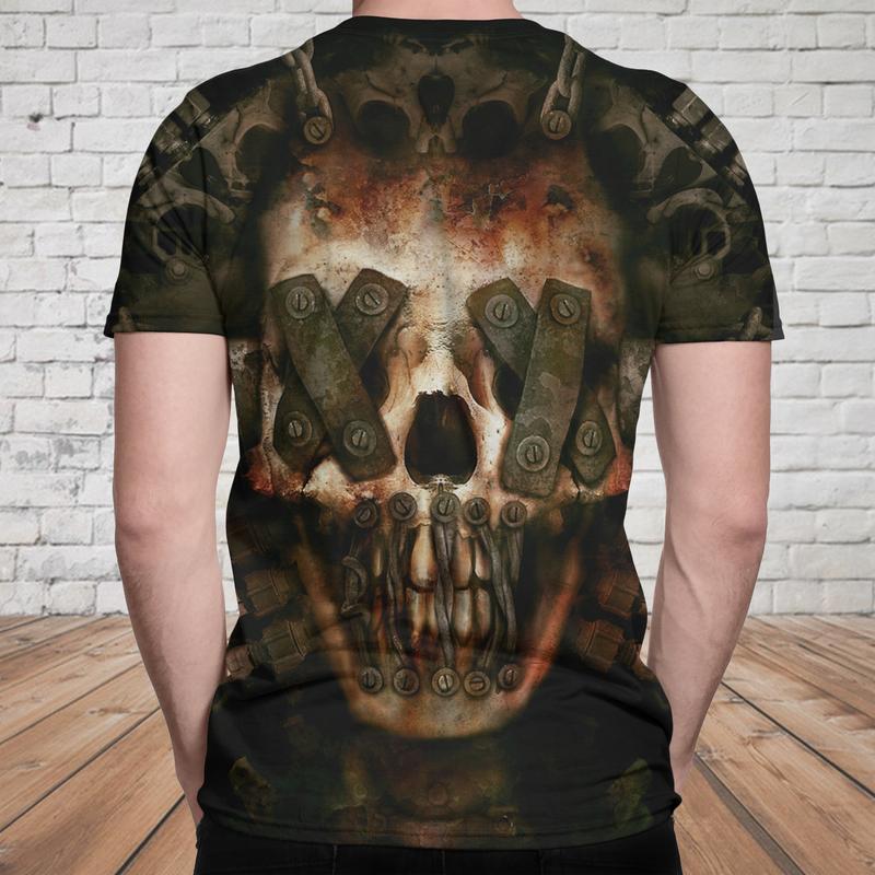 Skull 3D T-shirt_No Speak No Hear Skull