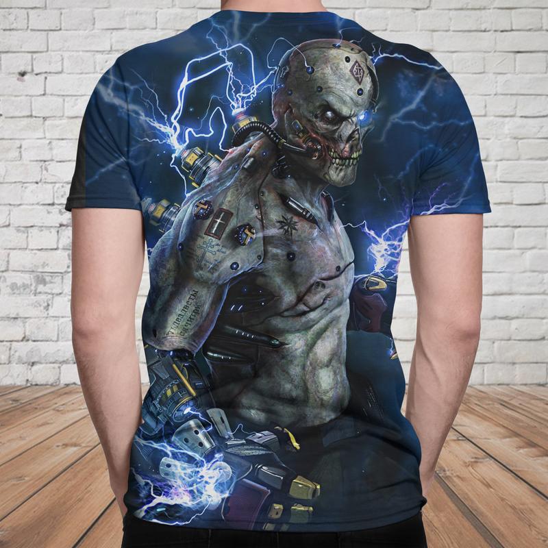 Skull 3D T-shirt_Zombie skull
