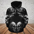 Skull 3D Hoodie_see no evil, hear no evil, speak no evil