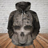 Skull 3D Hoodie_Skull Clock