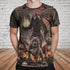 Skull 3D T-shirt_Grim Reaper with Dogs