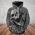 Skull 3D Hoodie_Rising skull
