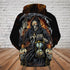 Skull 3D Hoodie_Grim Reaper with HourGlass