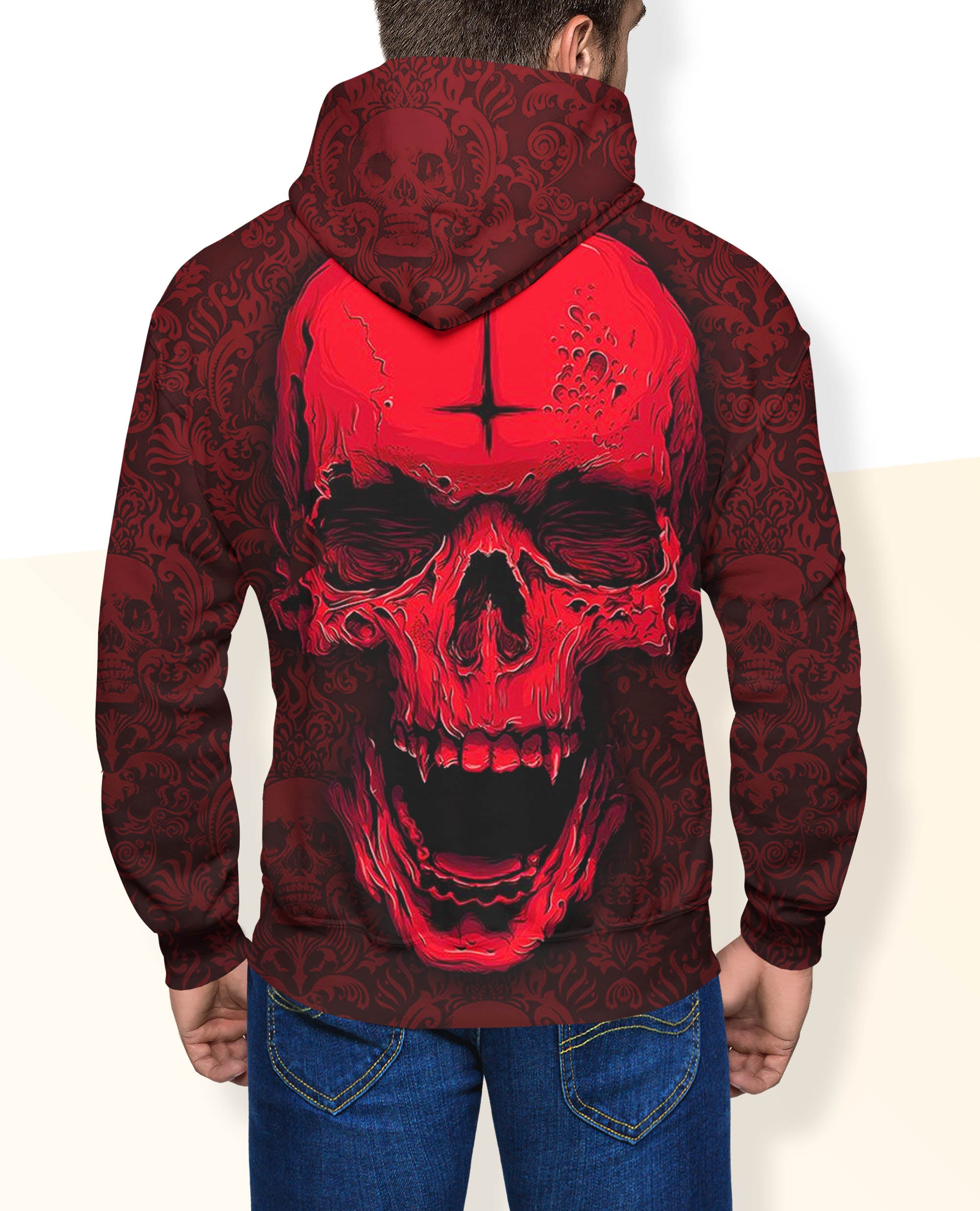 Skull 3D Hoodie - 04256