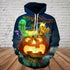 Skull 3D Hoodie - Halloween Pumpkin