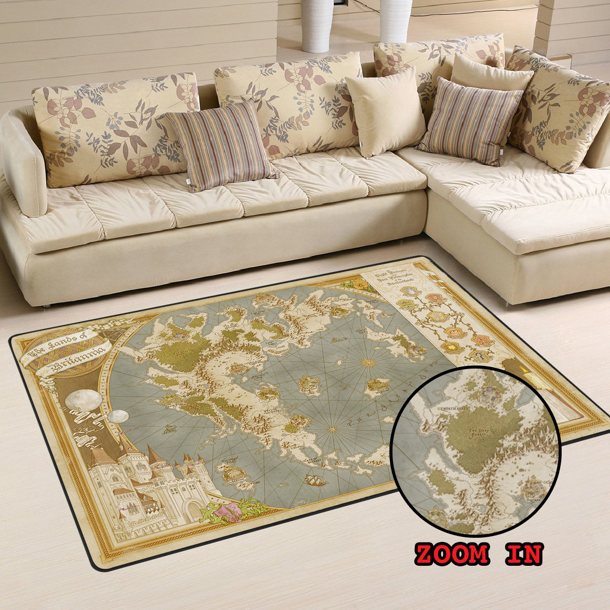 Dragon Area Rug Lands of Britannia from Ultima IV - 04769