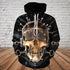 Skull 3D Hoodie - "Hear no evil, see no evil, speak no evil 0480"