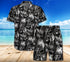 Skull Combo Beach Shorts and Hawaii Shirt 08756