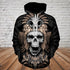Skull 3D Hoodie - Skull Aztec - 500