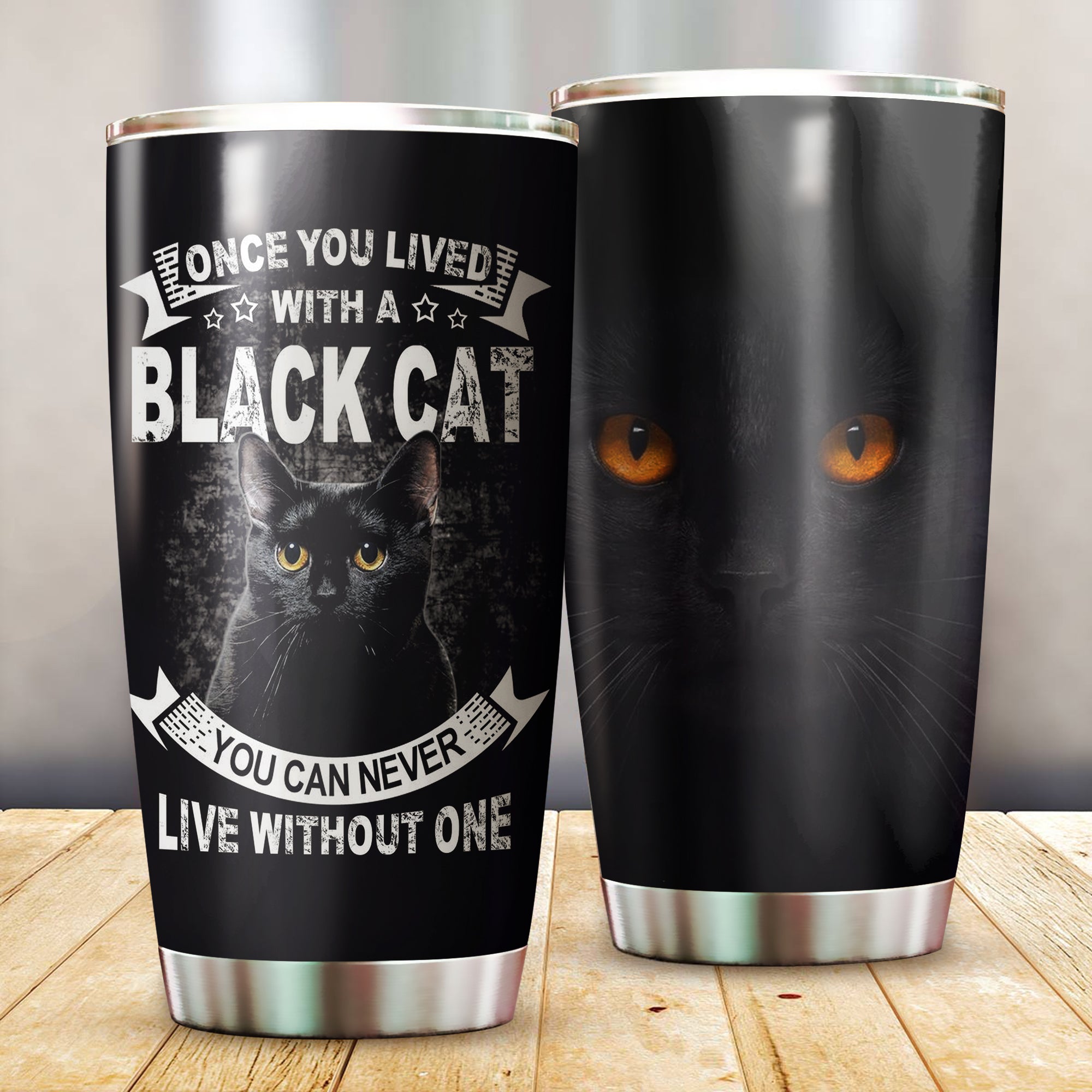 Black Cat Tumbler 06001