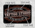 Personalized Tattoo Studio Metal Sign 08253