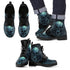 Men's Leather Boots_Blue Wing Skull