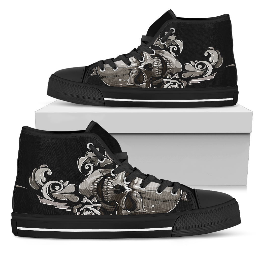 Skull High Top Shoes - 02170