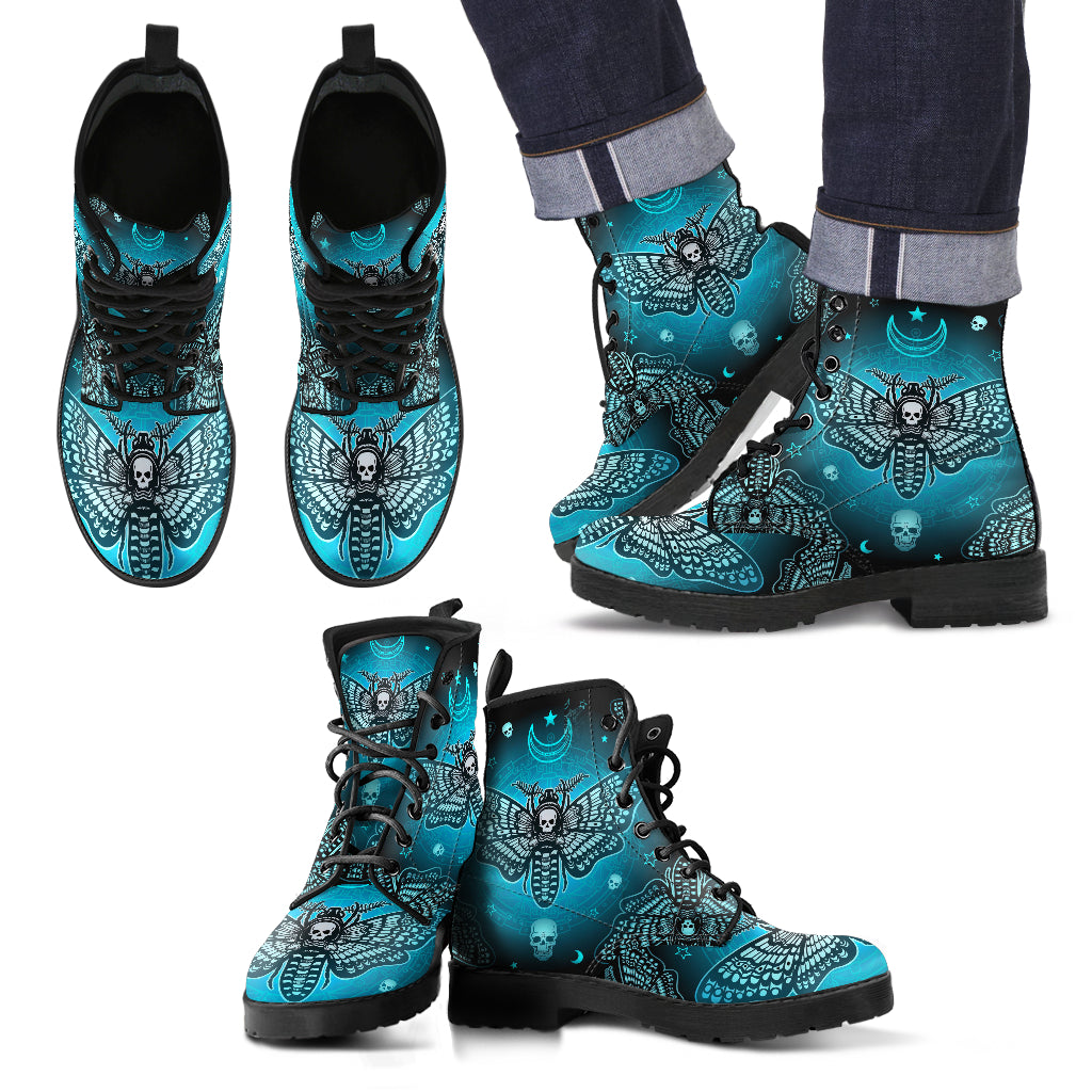 Skull Leather Boot -00346