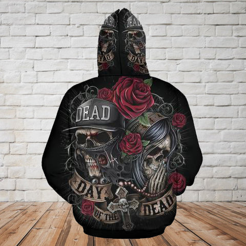 Skull 3D Hoodie_Day of the Dead