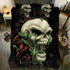 Skull Bedding Set - Skull and Roses - 1087