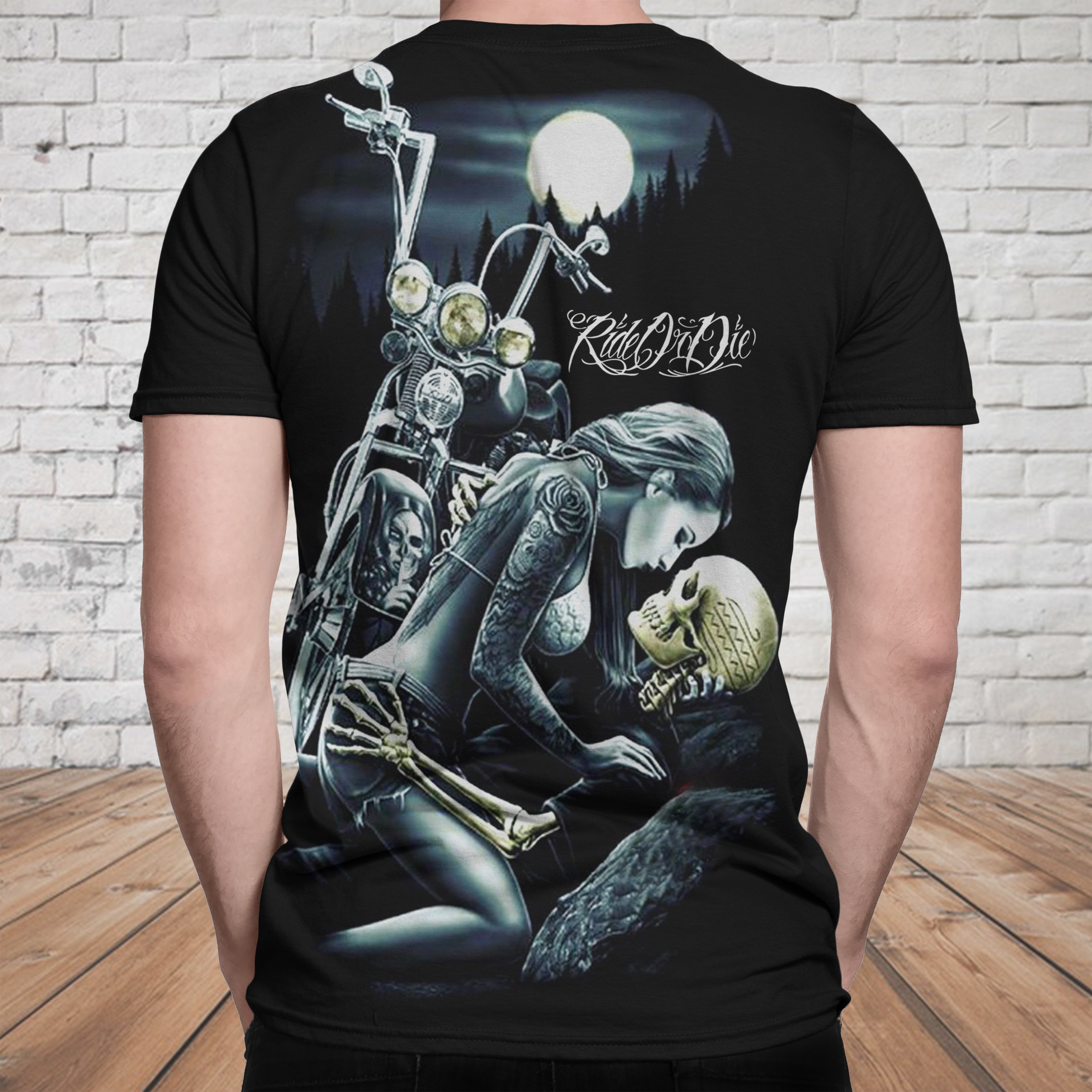 3D T-shirt_Ride or Die Lovers