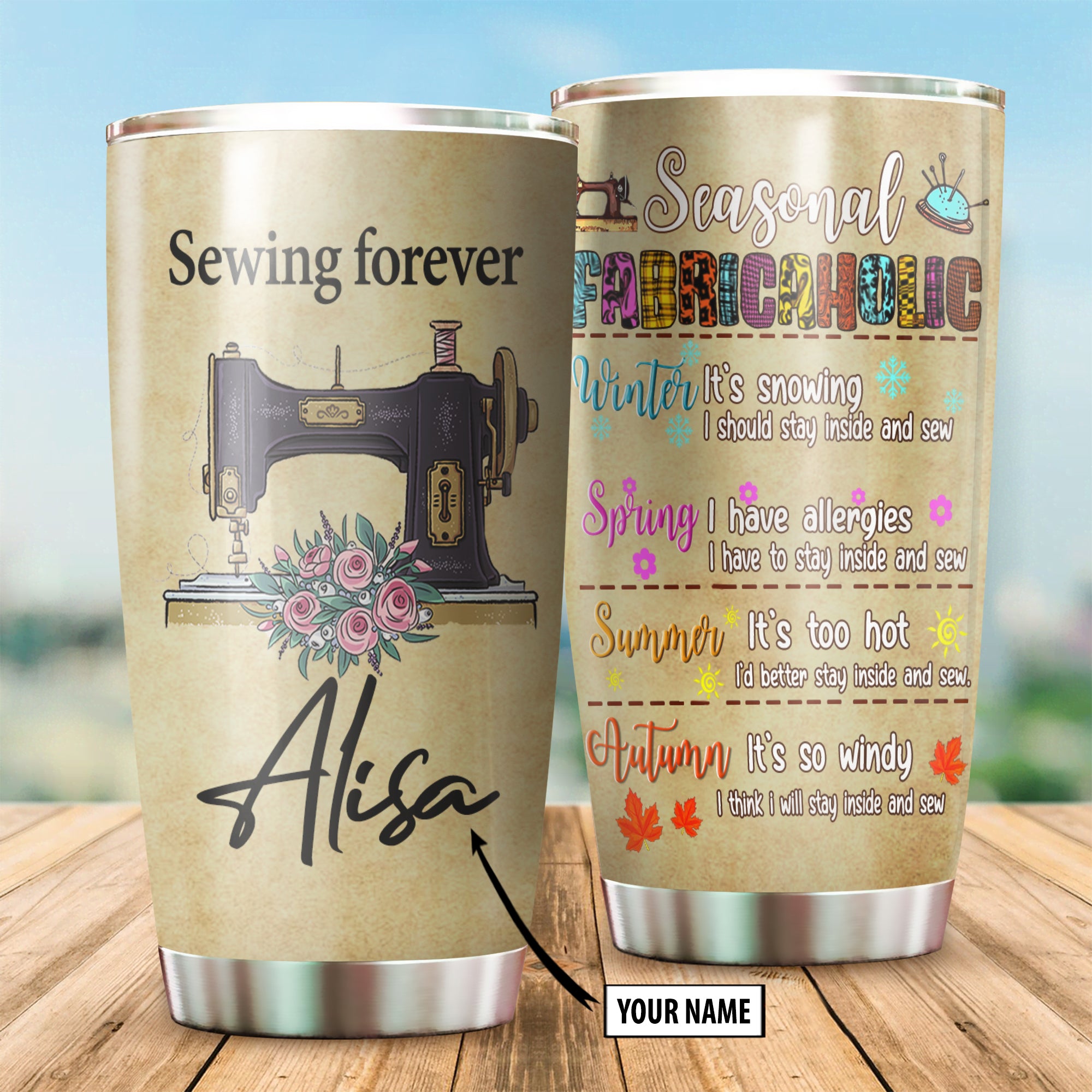 Sewing Forever Tumbler 07571
