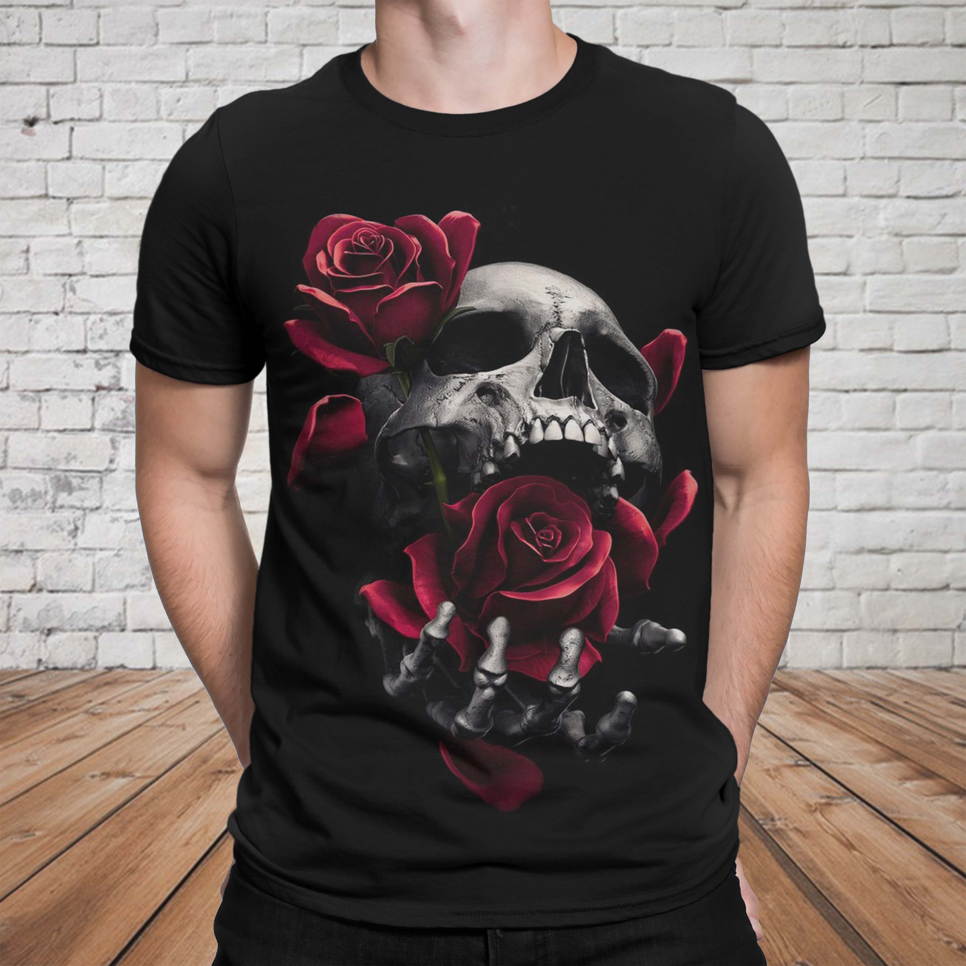 Skull Rose Tshirt 07007