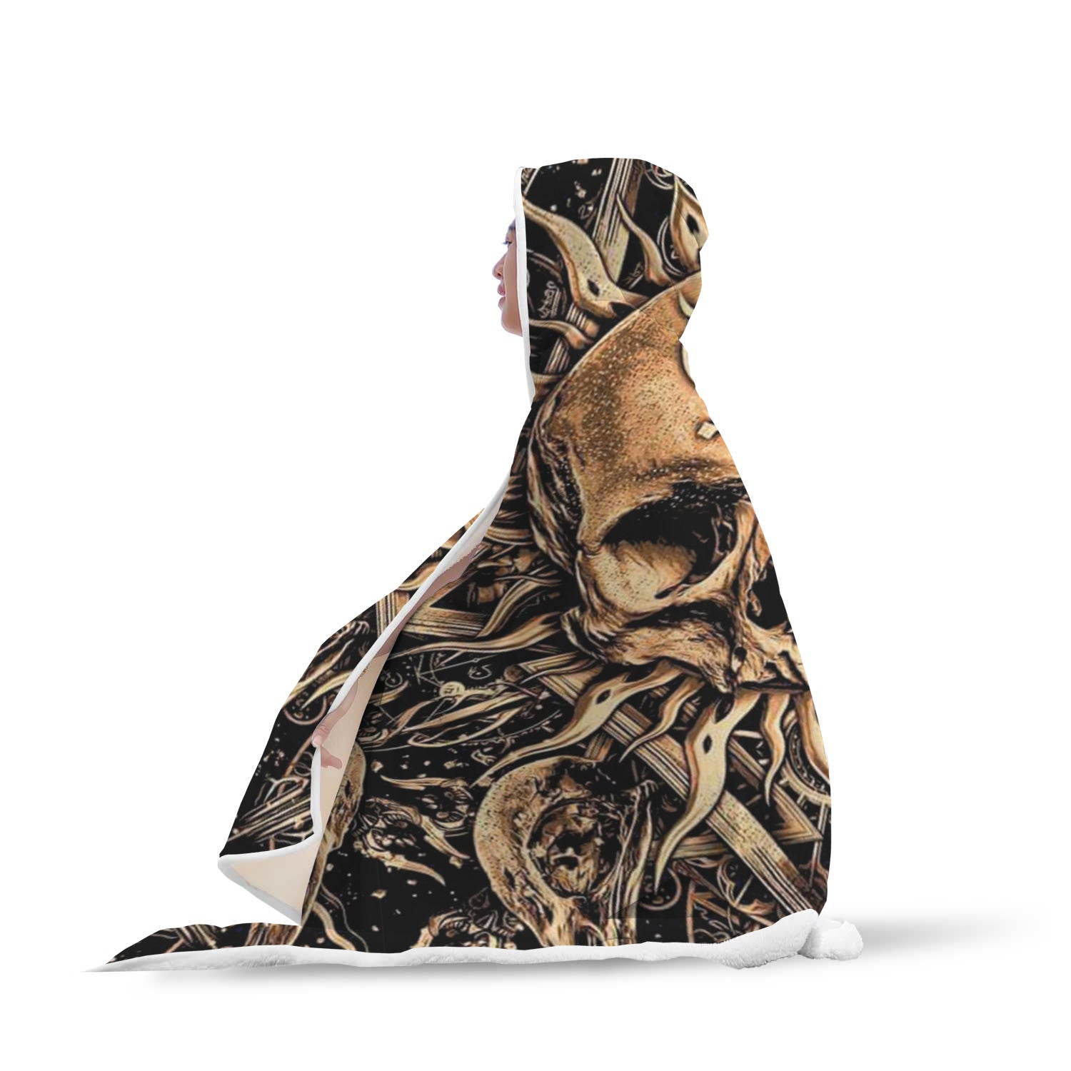 Skull Hooded - Blanket 0750