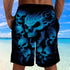Blue Skull Beach Shorts 09032