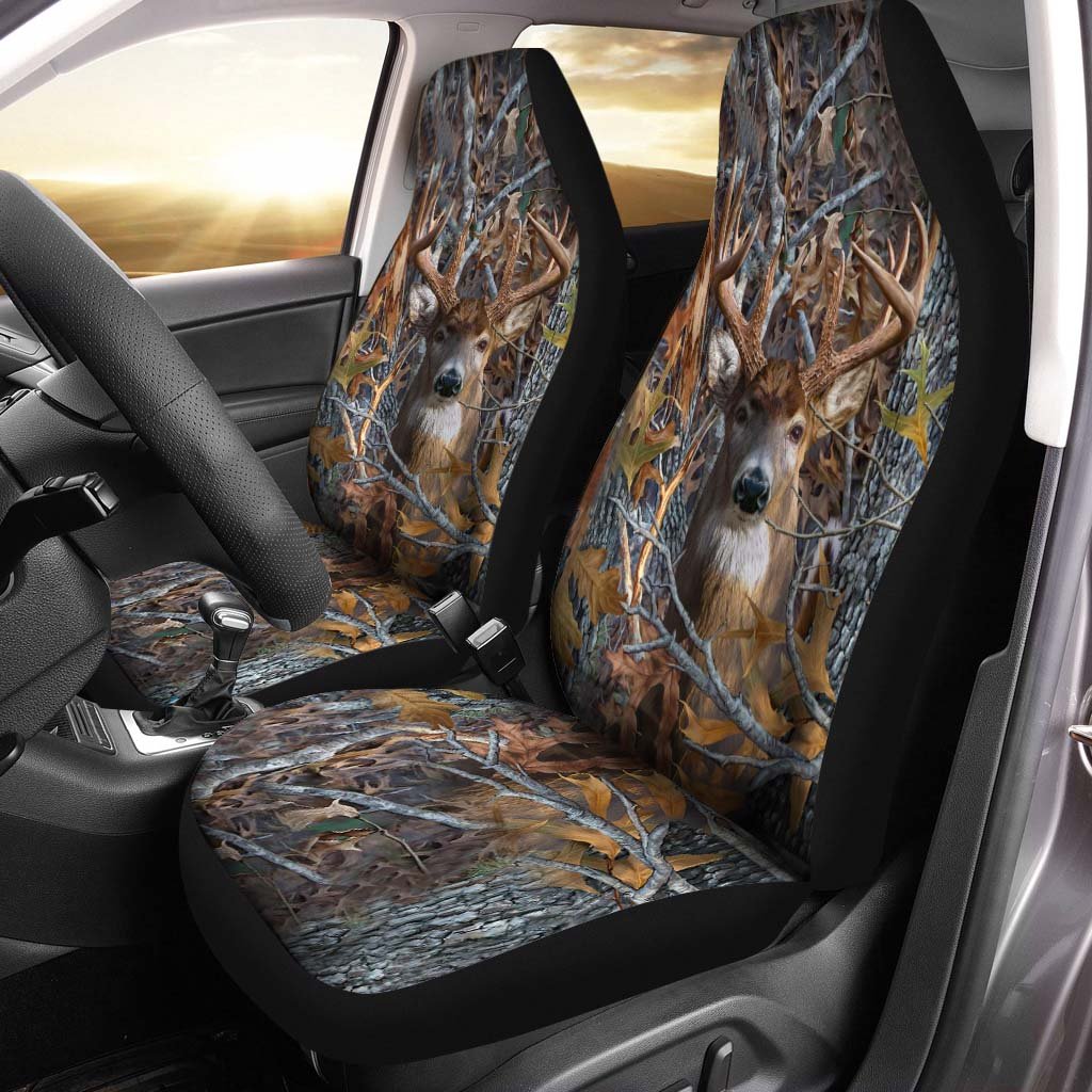 Deer Camo Hunting Car Seat Cover 06737