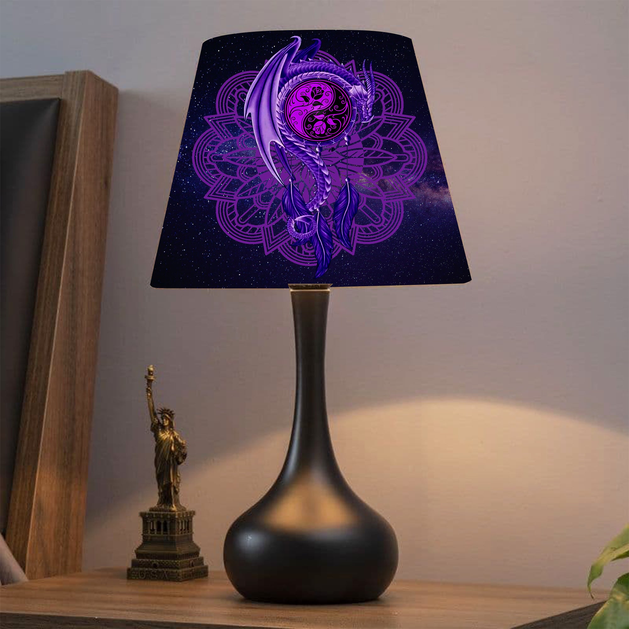Purple Mandala Dragon Lamp Shade 08113