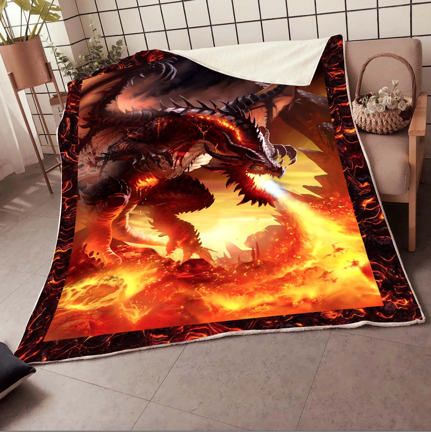 Dragon Fire Breathe Blanket 07586