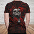 Skull Red Hands From Hell T-shirts 08601