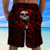 Skull Red Hands From Hell Shorts 08599