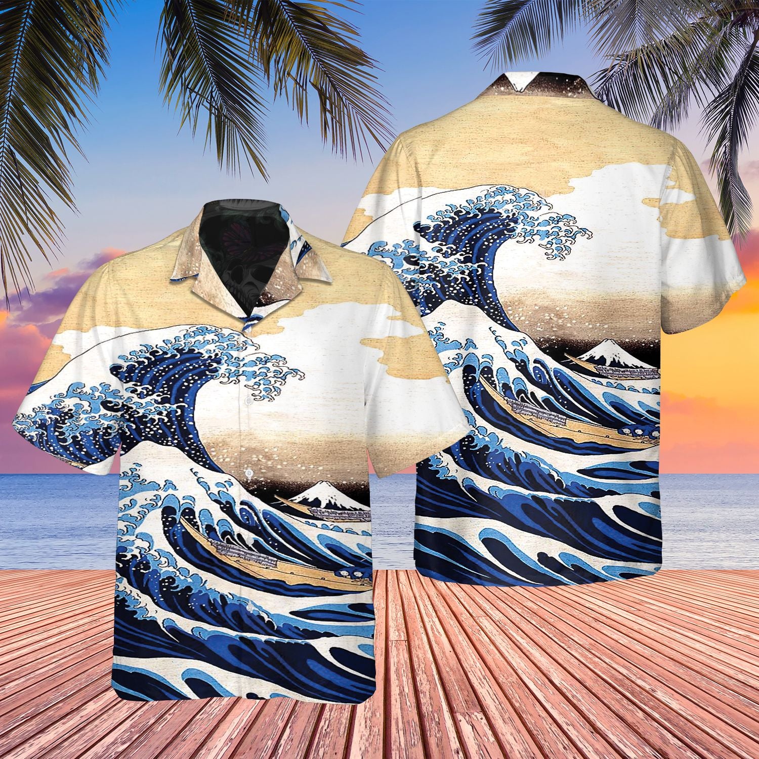 Japanese The Great Wave Hawaii Shirt 09598