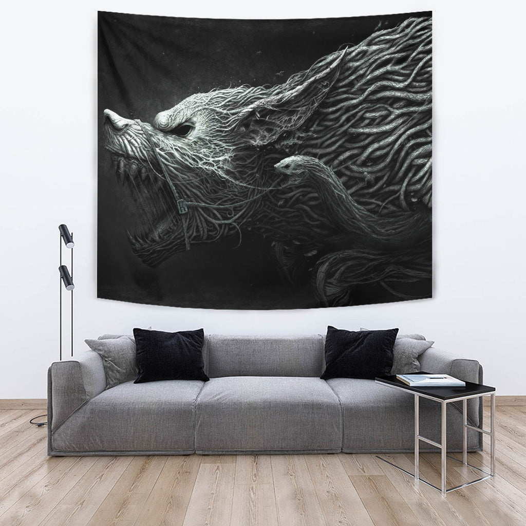 Viking Wolf Tapestry 06289