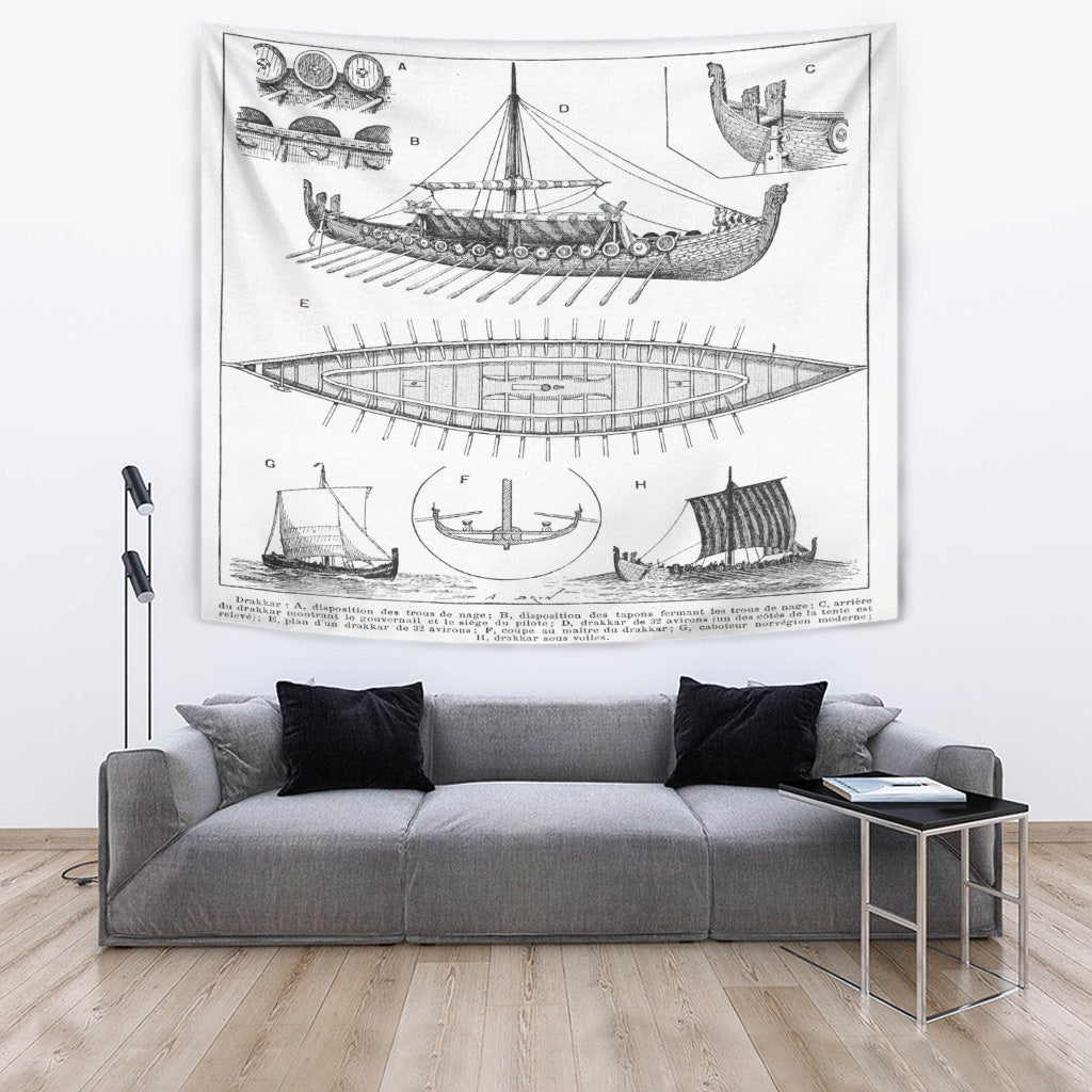 Structure of the Viking ships Tapestry 06011