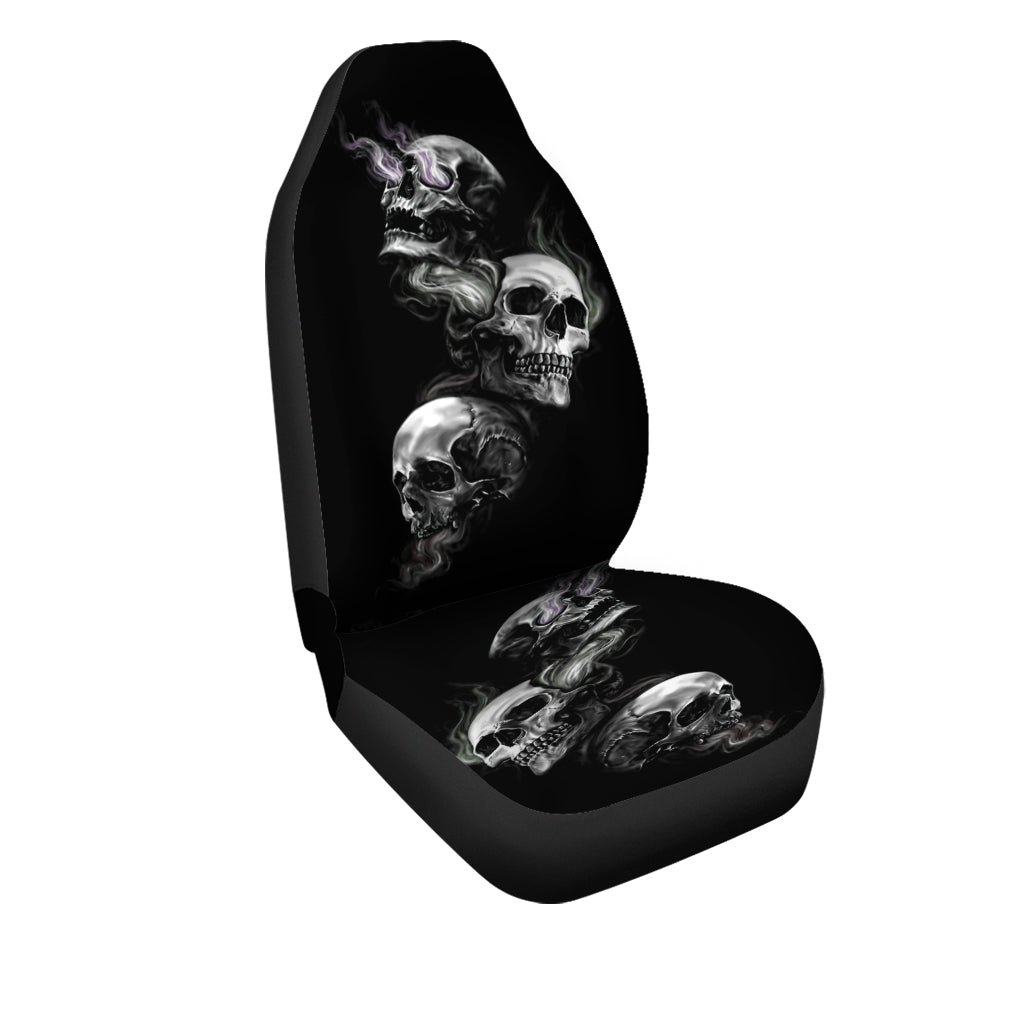 Skull 3D Car seat Cover _See no Evil, Hear no Evil, Speak no Evil 09394