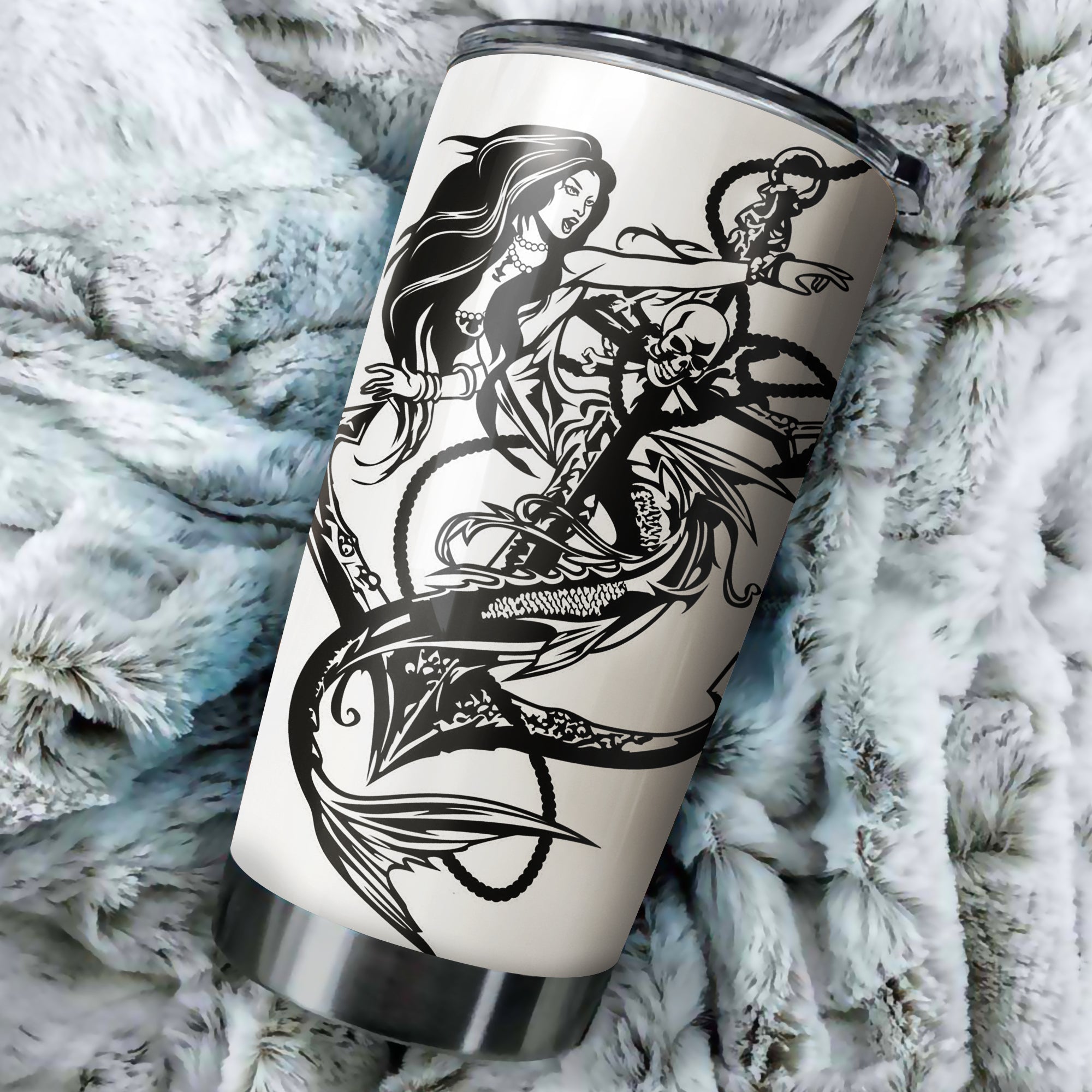 Mermaid with anchors in Mythology Tumbler 06081