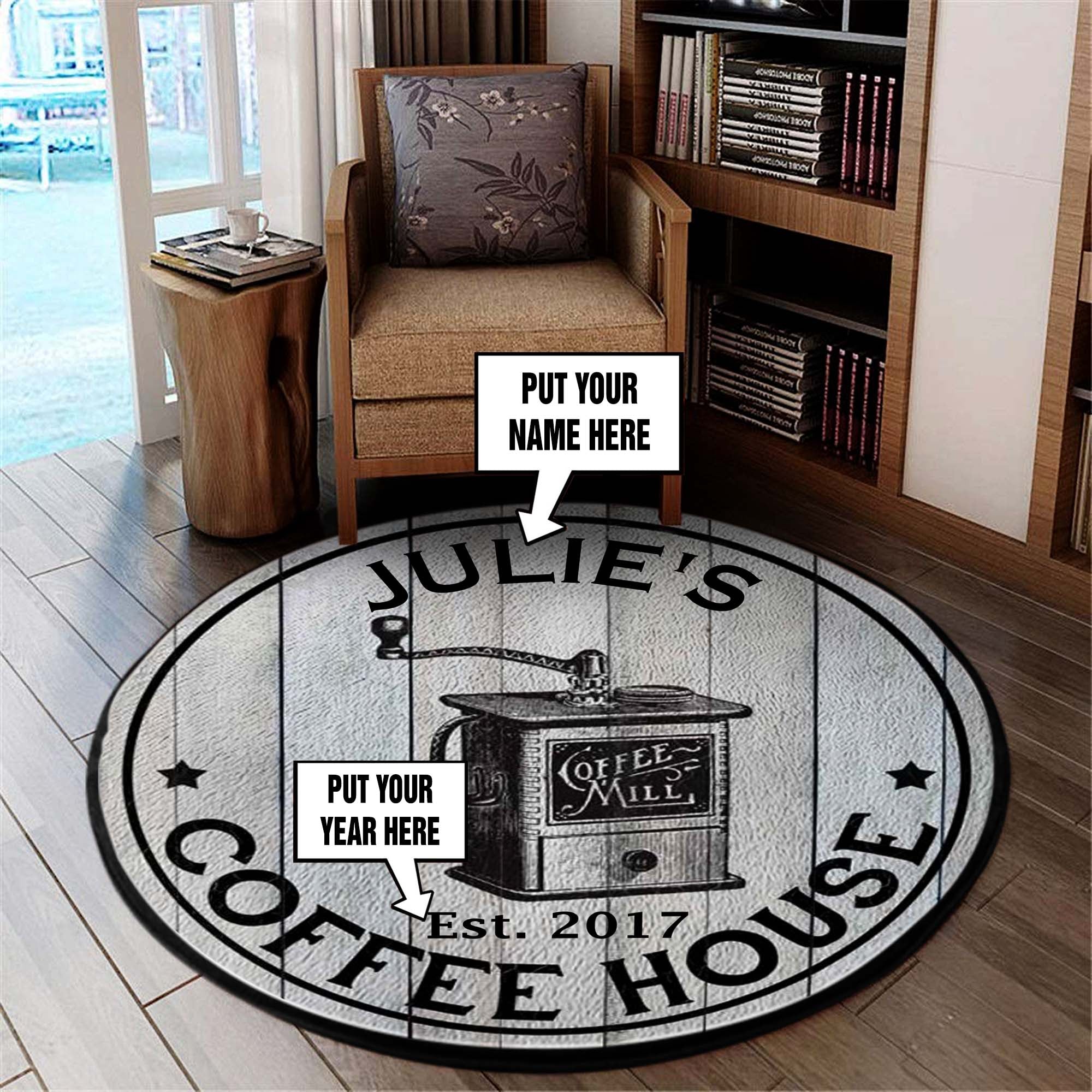 Your Name Personalized Coffee House Farmhouse 06789