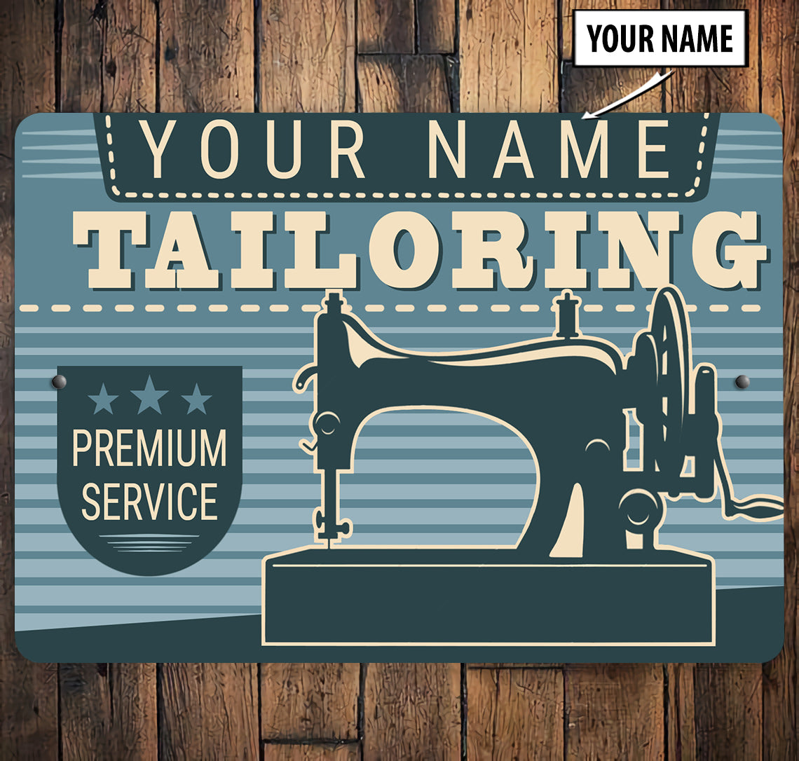 Tailoring Vintage Metal Sign 07627