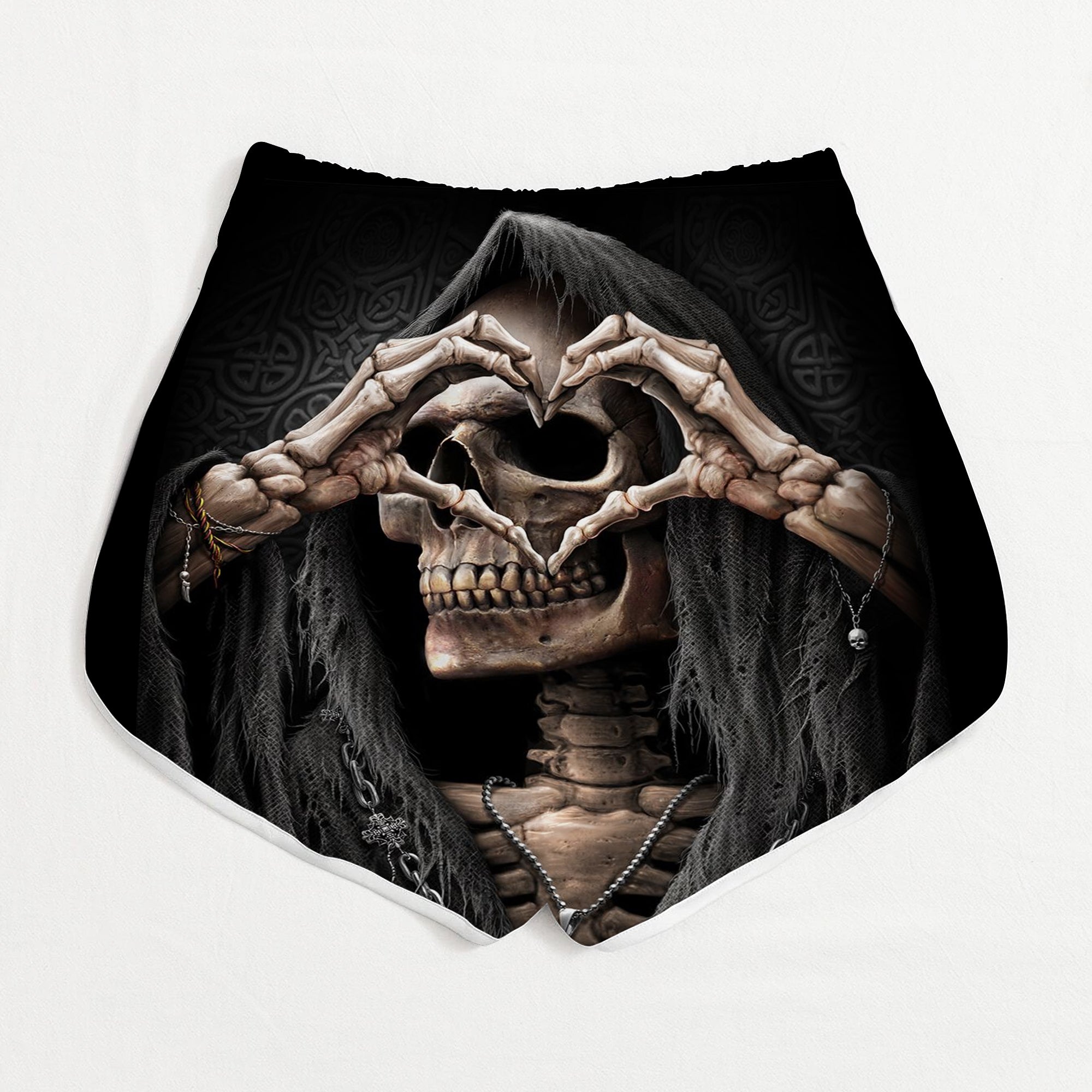 Skull 3D Art Women Shorts 08787