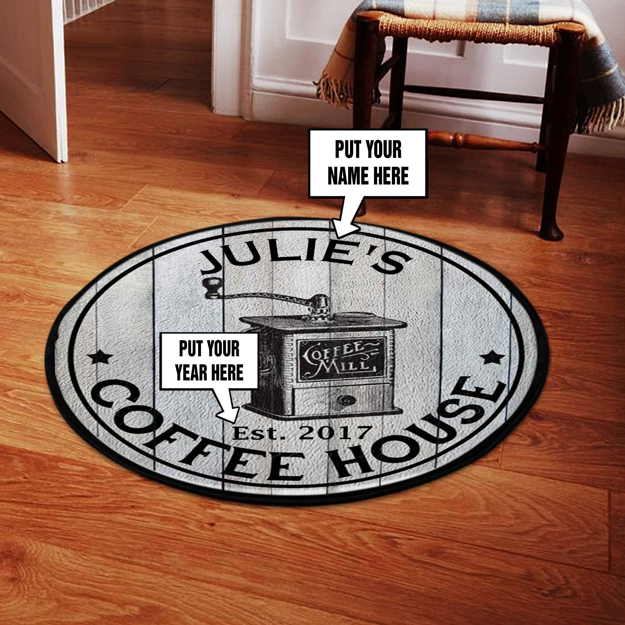 Your Name Personalized Coffee House Farmhouse 06789