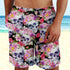 Skull Flower Beach Shorts 05058