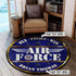 Personalized Air Force Military Round Mat 06890