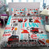 Personalized  Firetruck Blanket 07663