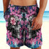 Skull Flower Men Beach Shorts, Hawaiian shorts 06015