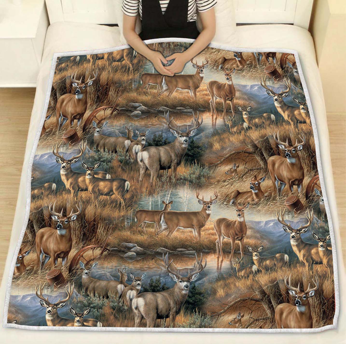 Hunting Deer Lover Blanket 06805