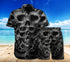 Skull 3D Combo Beach Shorts and Hawaii Shirt 08876