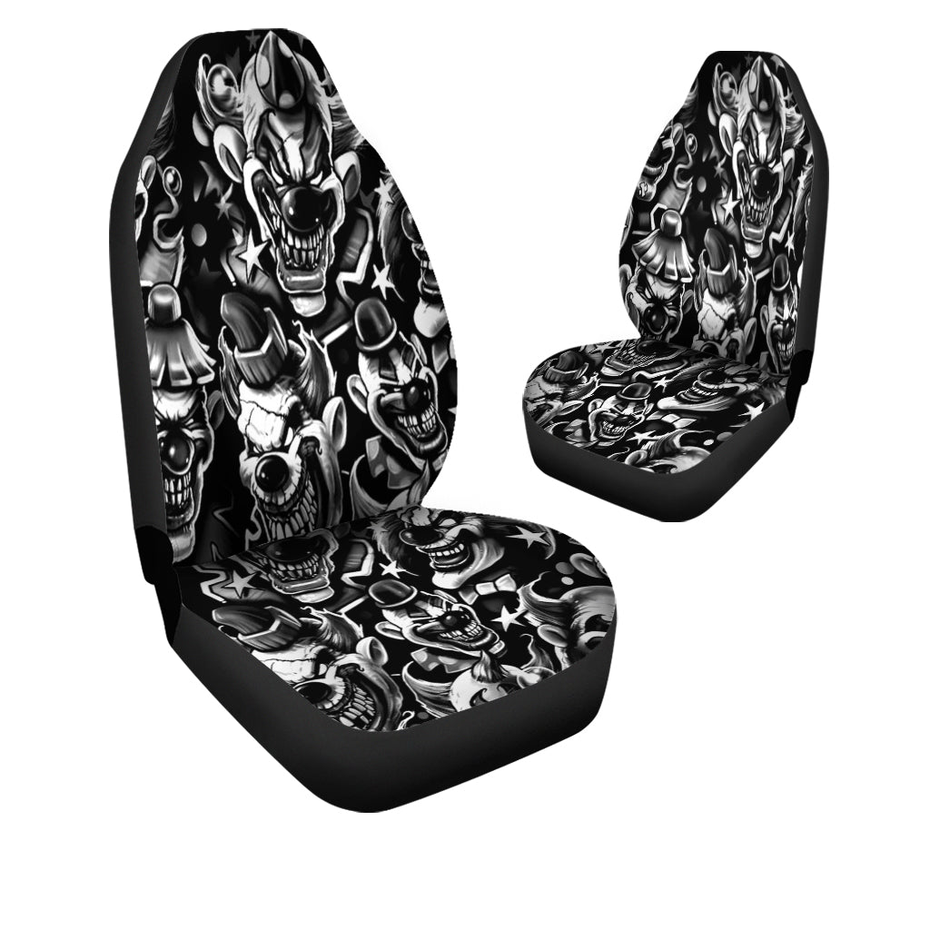 Skull 3D Car Seat Cover - Evil Clown 08657