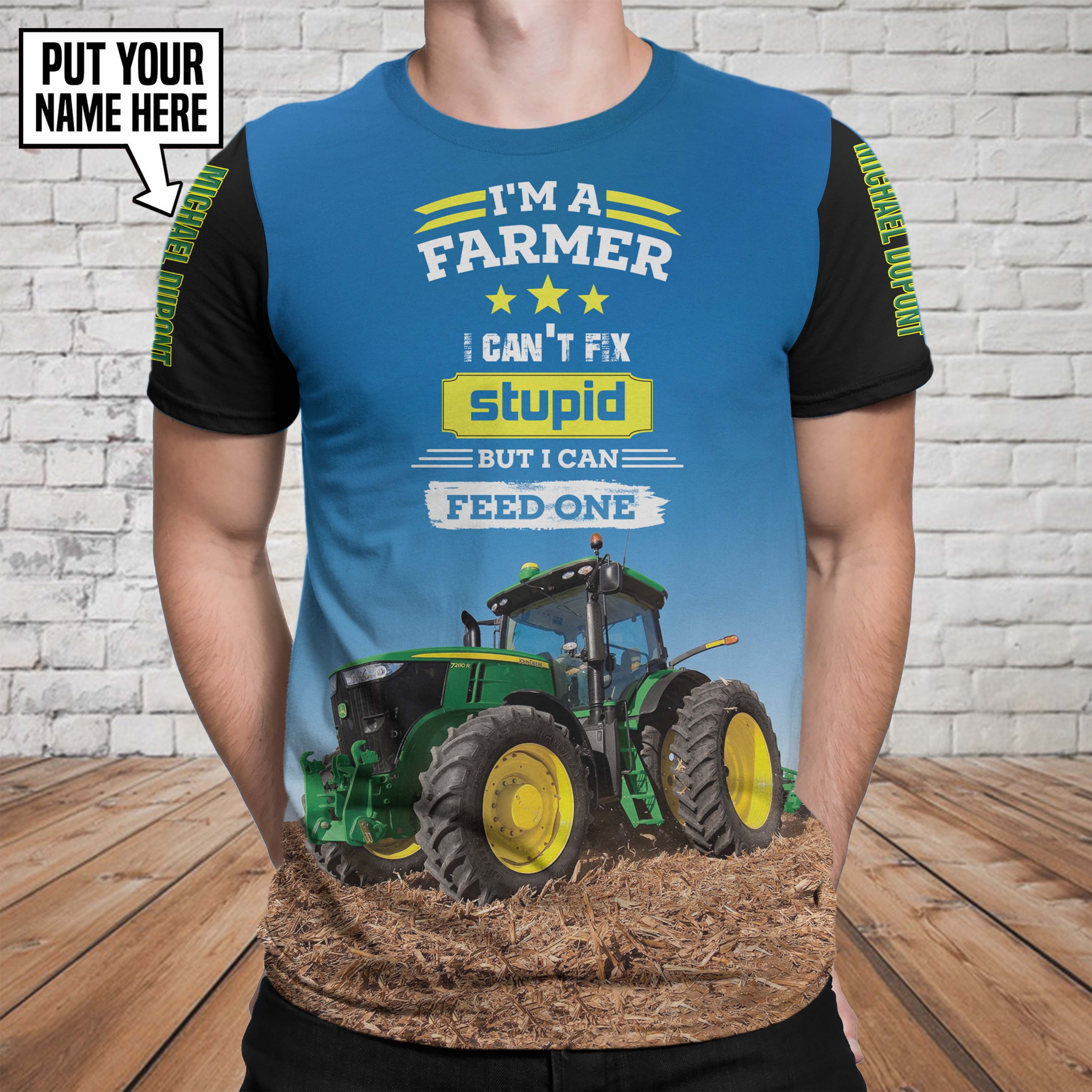 Beautiful Tractor 3D T-Shirt 06406